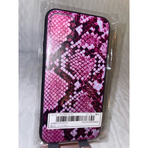 Pink Snakeskin Print iPhone 11 Pro Max Case 💖 - Picture 10 of 17